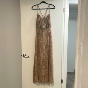 Adrianna Papell beaded gown